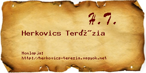 Herkovics Terézia névjegykártya