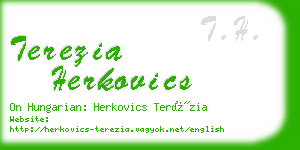 terezia herkovics business card